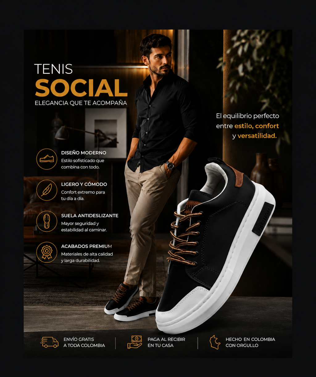 [PROMO] NUEVOS TENIS PARA CABALLERO: ESTILO, PRESENCIA Y COMODIDAD