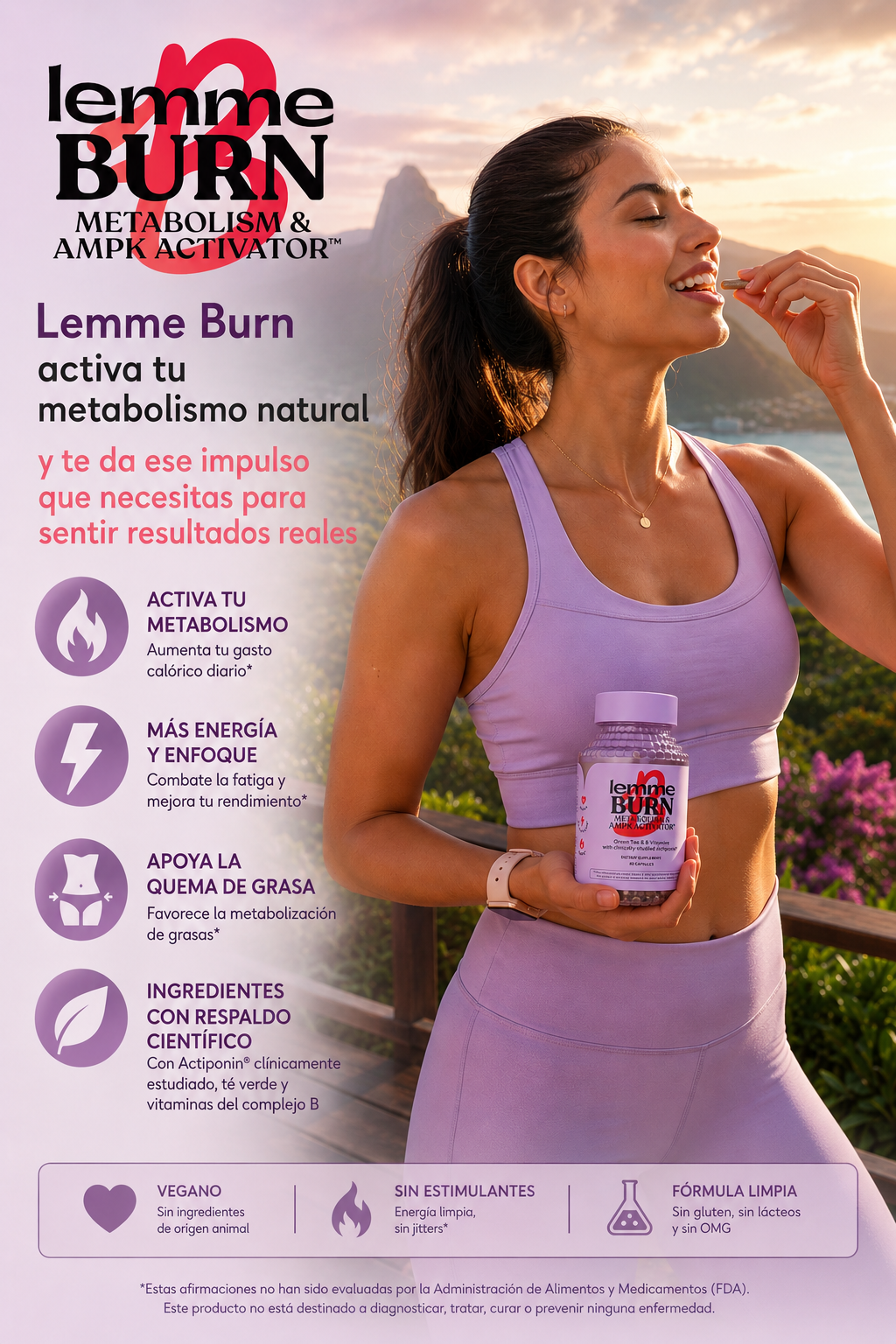 🔥[PROMO]🔥 LEMME BURN ACTIVA TU METABOLISMO 🔥 TRATAMIENTO PARA 2 MESES 💊 60 CÁPSULAS